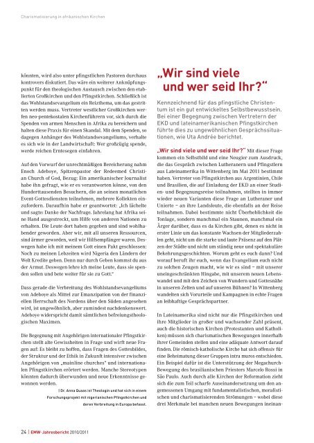 Jahresbericht 2010/2011 - EMW