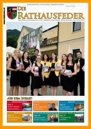 Rathausfeder - Ausgabe 2/2012 - Marktgemeinde Reichenau an der ...