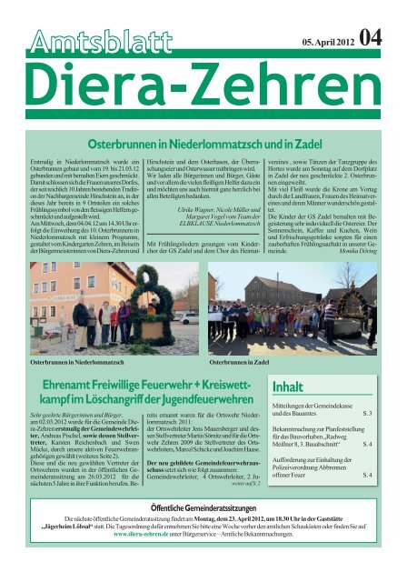 Amtsblatt 04/2012 - Diera-Zehren