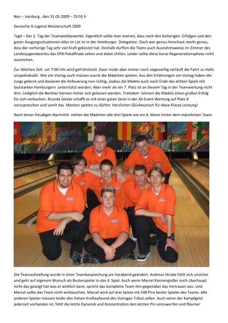 weiterlesen - Bowlingverband Hamburg e. V.