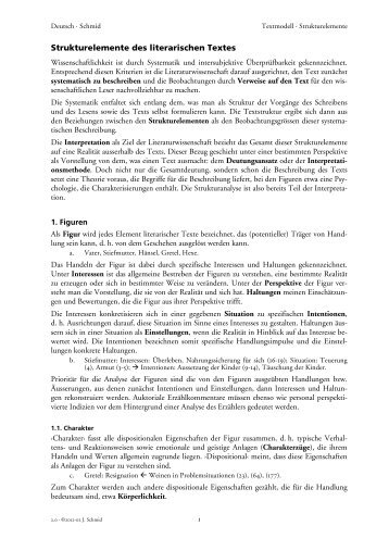 Strukturelemente des literarischen Textes - HP Joachim Schmid