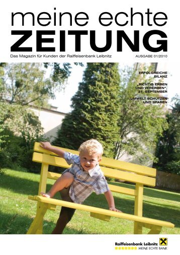 1. echte Zeitung (pdf) - Raiffeisenbank Leibnitz