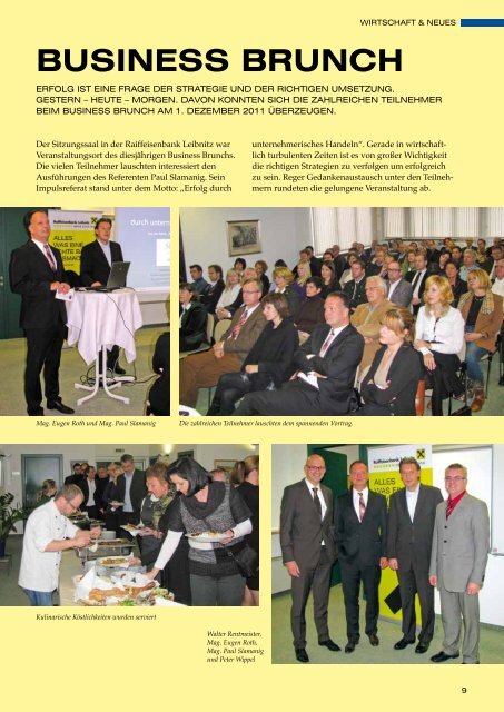 Ausgabe 06-11 (pdf) - Raiffeisenbank Leibnitz