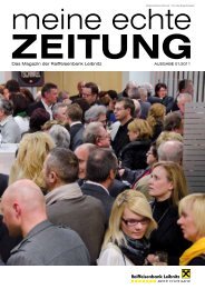 Ausgabe 01/2011 (pdf) - Raiffeisenbank Leibnitz