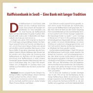 Raifieisenbank in Sooß – Eine Bank mit langer Tradition