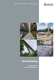 Bauteilkatalog - Planungshilfe für dauerhafte Betonbauteile