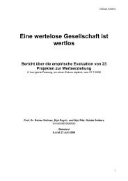 Eine wertelose Gesellschaft ist wertlos_Endbericht - Erzbistum Köln