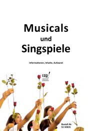 musicalheft kindermusicals - cap-music