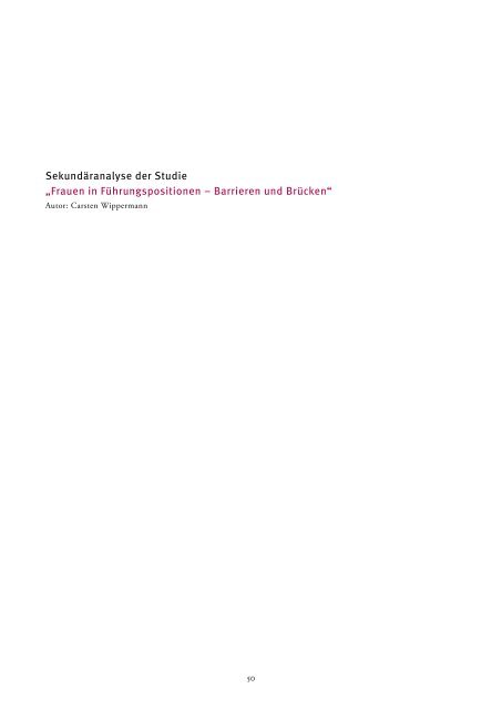 Studie "Das volle Leben! Frauenkarrieren in Ostdeutschland" - des ...