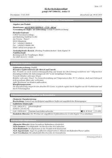 Datenblatt - Autoteile Walter Schork GmbH