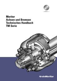 Meritor Achsen und Bremsen Technisches Handbuch TM Serie