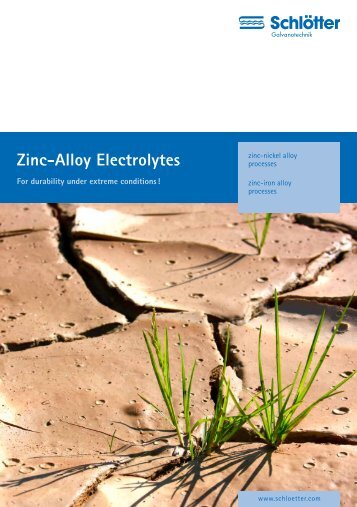 Zinc-Alloy Electrolytes - schloetter.de