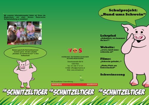 Schulprojekt: „Rund ums Schwein“ - Schweine.at