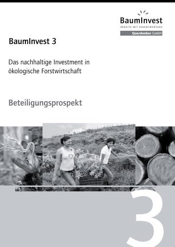 Beteiligungsprospekt BaumInvest 3