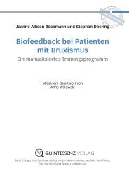 Biofeedback bei Bruxismus-Patienten - Quintessenz Verlag, Berlin