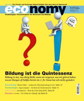 Bildung ist die Quintessenz - economyaustria