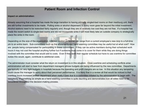 The Patient Room: what is the ideal solution? - Cornell University