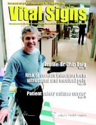 Vital Signs cover - 1 - Calgary & Area Physician's Association