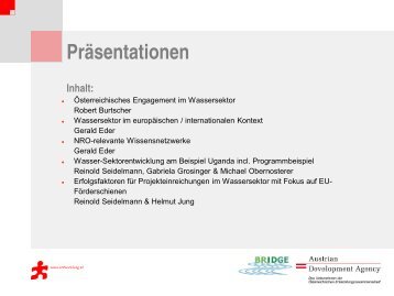 "Water & Sanitation", Juli - Österreichische ...