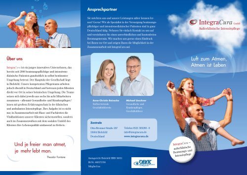 Unser aktuelles Infoblatt als PDF-Download - IntegraCura GmbH