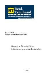 Hrvatska: Šibenik/Bilice (stambeno ... - Real-Treuhand Immobilien