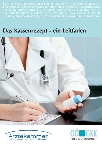 Das Kassenrezept - ein Leitfaden - OÖGKK