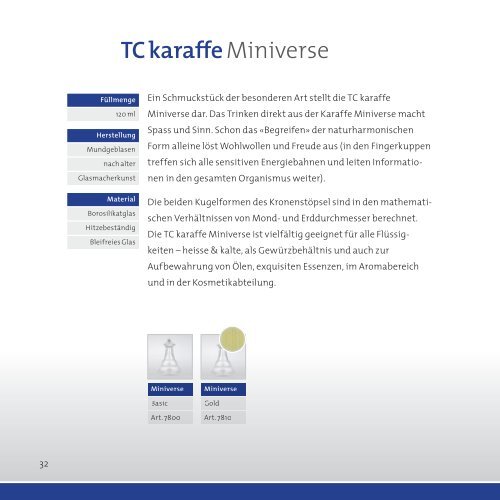 TC karaffe - TC energy design