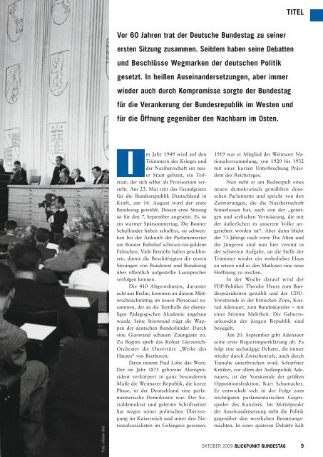 60 Jahre deutscher Bundestag