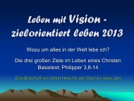 Leben mit Vision - Forum Evangelisation
