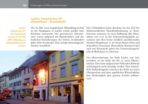 Jahresbericht 2010 - Archäologie Baselland