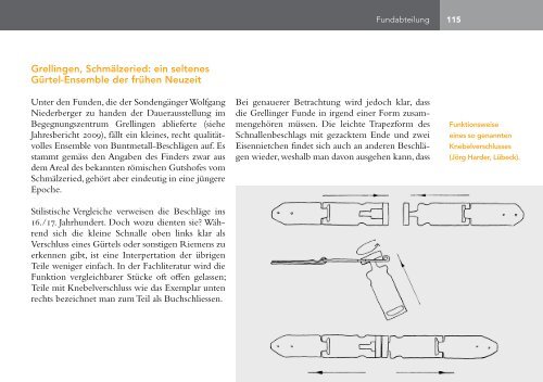 Jahresbericht 2010 - Archäologie Baselland