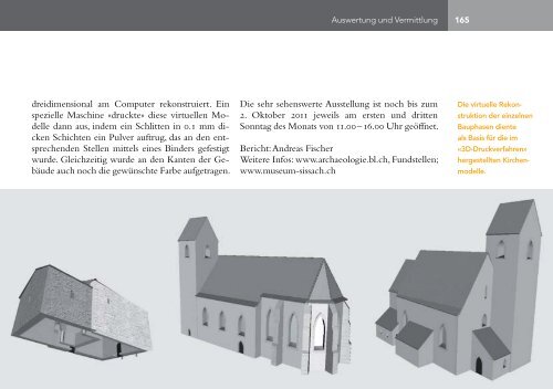 Jahresbericht 2010 - Archäologie Baselland