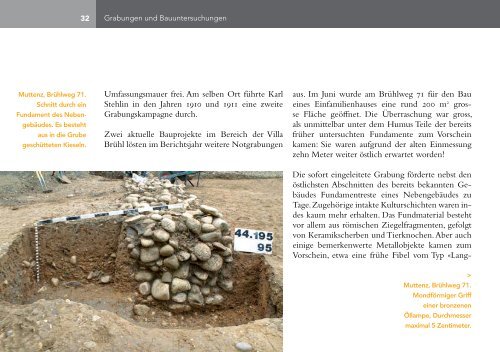 Jahresbericht 2010 - Archäologie Baselland