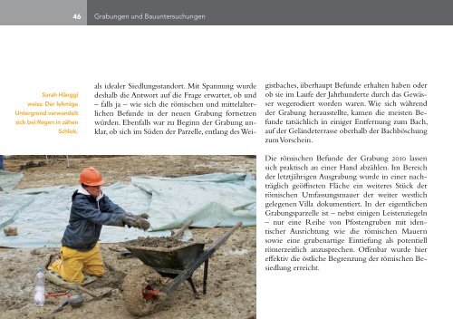 Jahresbericht 2010 - Archäologie Baselland