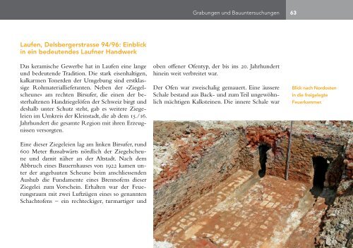 Jahresbericht 2010 - Archäologie Baselland