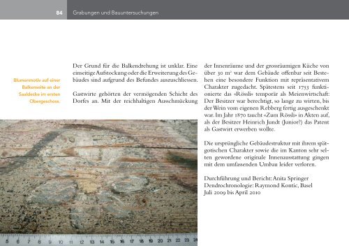 Jahresbericht 2010 - Archäologie Baselland