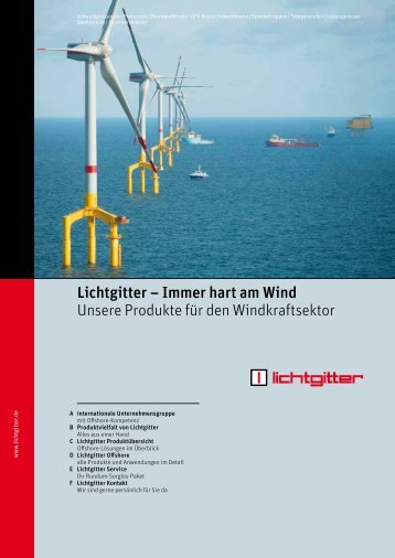 Lichtgitter – Immer hart am Wind Unsere Produkte ... - Lichtgitter GmbH