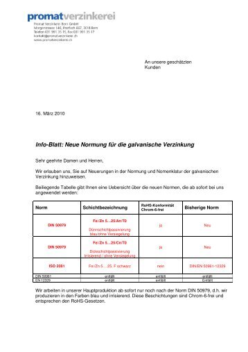 INfoblatt neue Normung DIN 50979