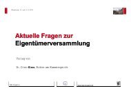 Aktuelle Fragen zur Eigentümerversammlung - Oliver Elzer