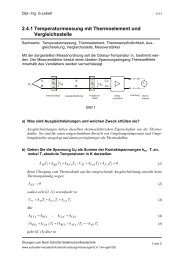 2.4.1 Temperaturmessung mit Thermoelement und ... - Schrüfers