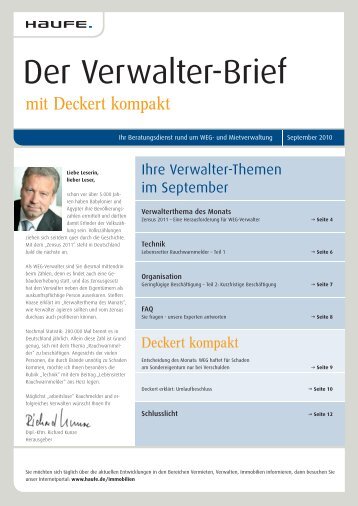 Der Verwalter-Brief - Haufe.de