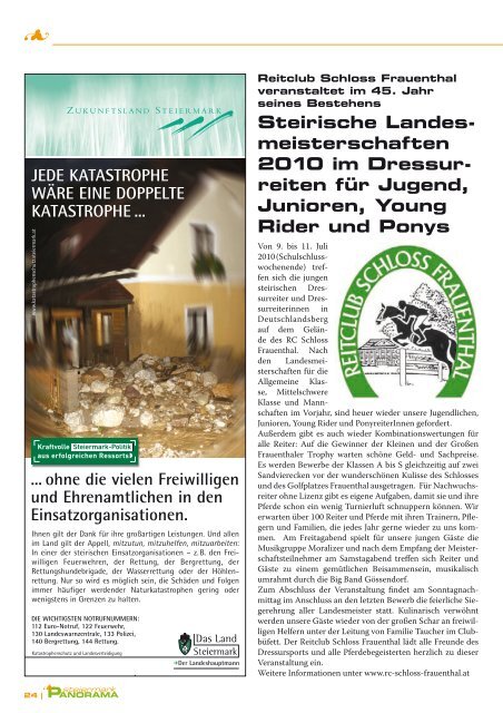 Ausgabe 06/10 - Steiermark Panorama