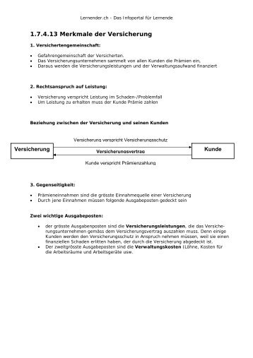 1.7.4.13 Merkmale der Versicherung - Lernender.ch