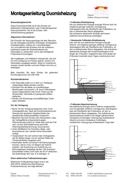 Montageanleitung Duomix (PDF) - Hippel Elektro-Wärme-Technik