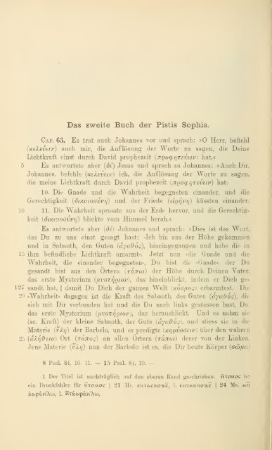 GCS 13 Koptisch-Gnostische Schriften I. Pistis Sophia - Bibliotheca ...