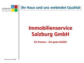 Immobilienservice Salzburg GmbH Ein Partner - Salzburg Wohnbau