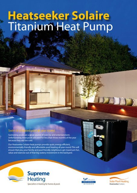 Heatseeker Solaire Heat Pump Brochure - Supreme Heating