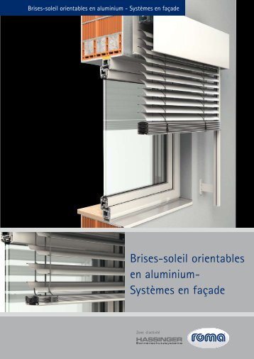 Brises-soleil orientables en aluminium- Systèmes en façade