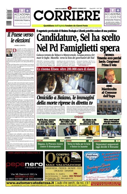 Edizione del 04/01/2013 - Corriere