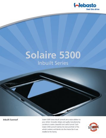 SolAire 5300/4300 Series - Premier Auto Restyling